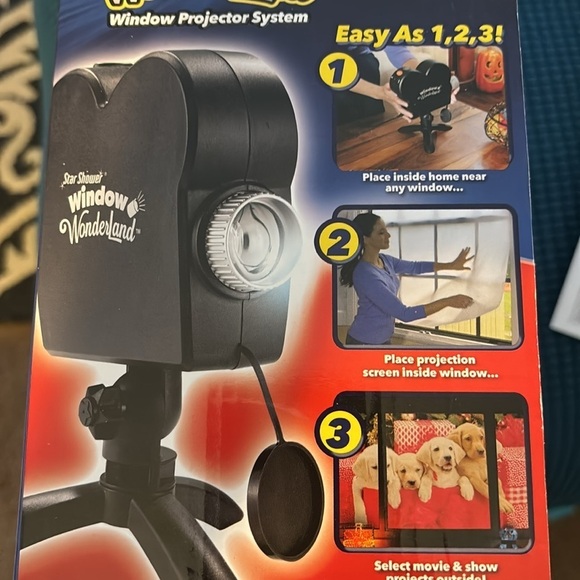 Star Shower Window Wonderland Window Projector 12 Holiday Movies Christmas Show - Picture 5 of 5